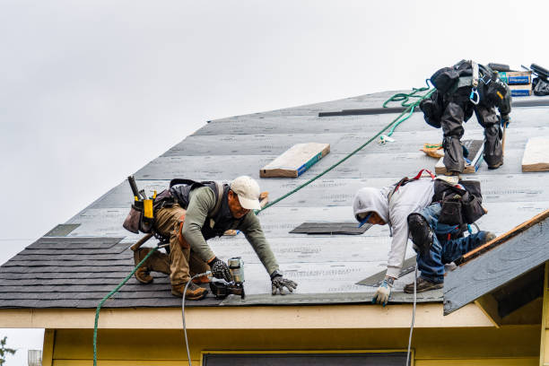 Professional Gutter Installation technician working in New Castle, PA